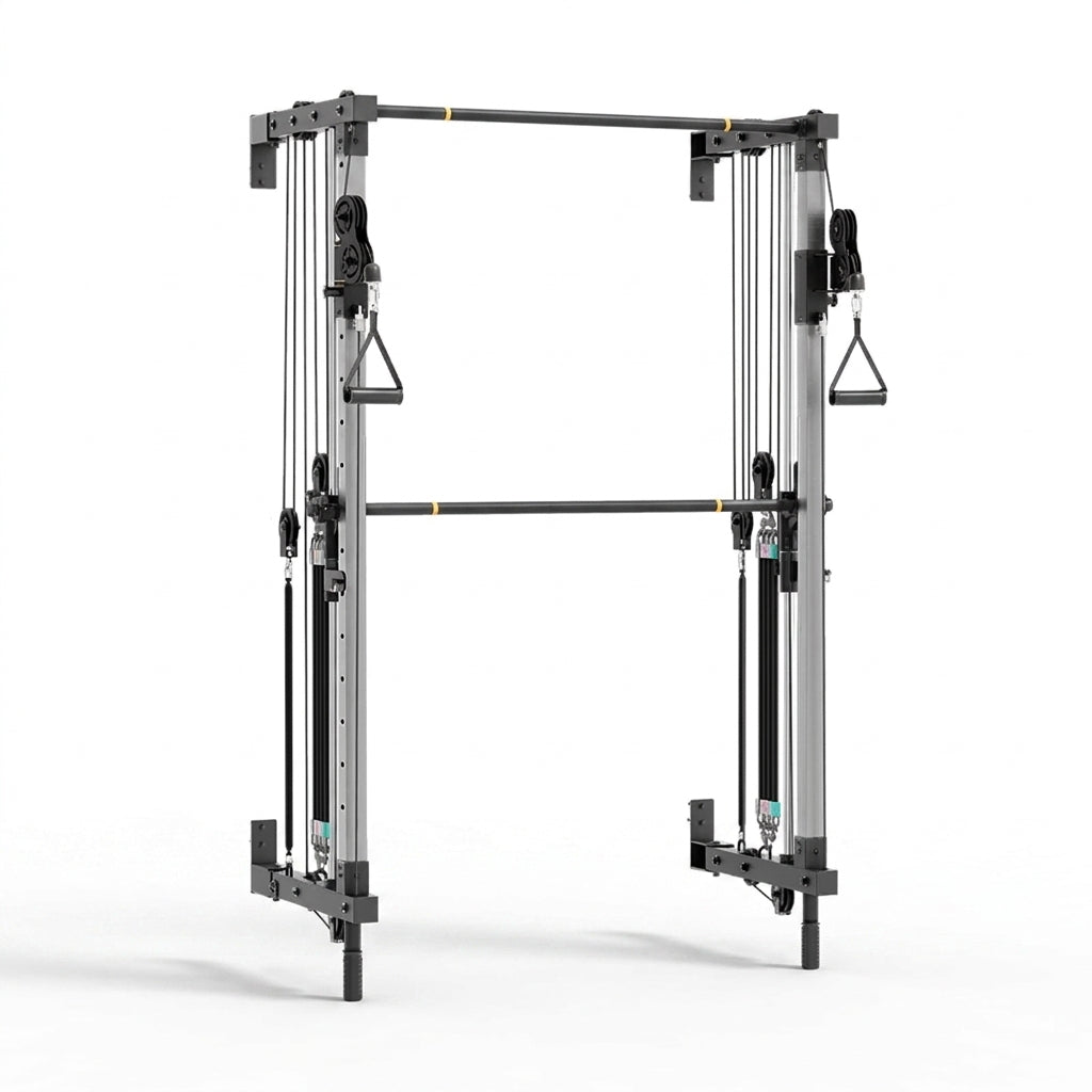 Folding Wall-Mounted Smith Machine — Studio Shot