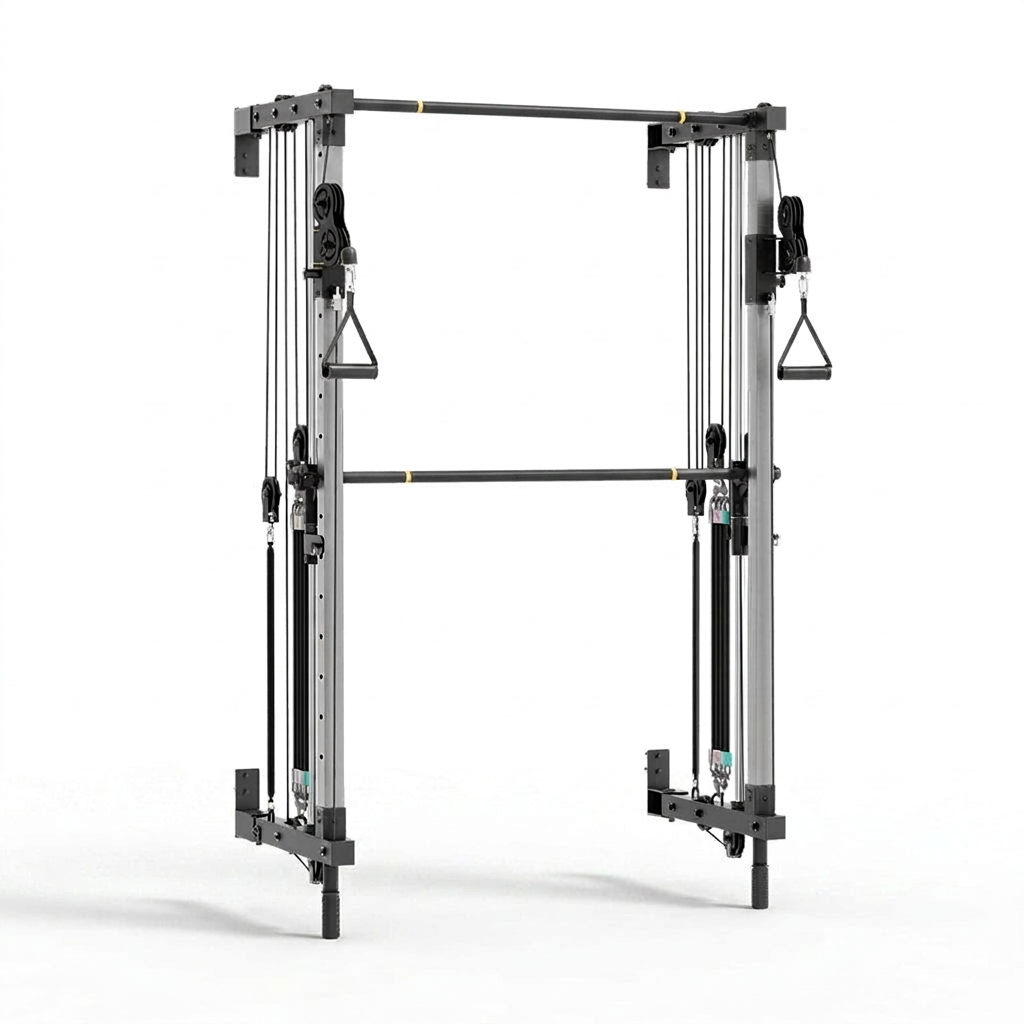 Folding Wall-Mounted Smith Machine — Studio Shot